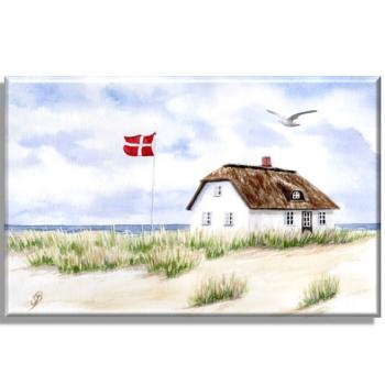 Leinwand 40 x 30 cm Keilrahmen Canvas-Leinen DK13 - Haus am Strand